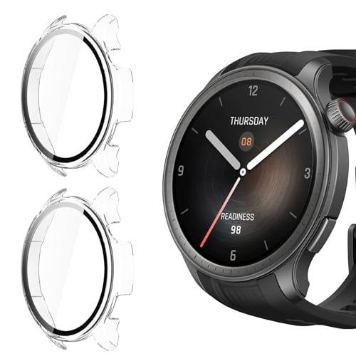 Yenwen Hülle kompatibel mit Amazfit Balance Schutzhülle, 2 Stück Hard Case mit Displayschutz für Panzerglas, Anti Kratz PC Schutzhülle, Ultra Slim HD Clear Cover -Transparent Yenwen Hülle kompatibel mit Amazfit Balance Schutzhülle, 2 Stück Hard Case mit Displayschutz für Panzerglas, Anti Kratz PC Schutzhülle, Ultra Slim HD Clear Cover -Transparent von Yenwen