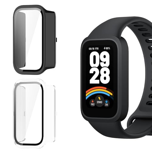 Yenwen Hülle kompatibel mit Xiaomi Smart Band 9 Active/Redmi Band 3 Schutzhülle, 2 Stück Anti Kratz Case, Anti Staub PC Schutzhülle, Ultra Slim HD Clear Cover Yenwen Hülle kompatibel mit Xiaomi Smart Band 9 Active/Redmi Band 3 Schutzhülle, 2 Stück Anti Kratz Case, Anti Staub PC Schutzhülle, Ultra Slim HD Clear Cover von Yenwen