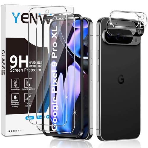 Yenwen Schutzfolie für Google Pixel 9 Pro XL für Panzerglas, 2 Stück Panzer Schutz Glas mit 2 Stück Kameraschutz, 9H Härte Schutzglas Anti-Kratzer Glas Handy Folie HD Klar Displayschutz Yenwen Schutzfolie für Google Pixel 9 Pro XL für Panzerglas, 2 Stück Panzer Schutz Glas mit 2 Stück Kameraschutz, 9H Härte Schutzglas Anti-Kratzer Glas Handy Folie HD Klar Displayschutz von Yenwen