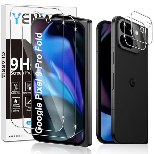 Yenwen Schutzfolie für Google Pixel 9 Pro fold für Panzerglas, 2 Stück Panzer Schutz Glas mit 2 Stück Kameraschutz, 9H Härte Schutzglas Anti-Kratzer Glas Handy Folie HD Klar Displayschutz Yenwen Schutzfolie für Google Pixel 9 Pro fold für Panzerglas, 2 Stück Panzer Schutz Glas mit 2 Stück Kameraschutz, 9H Härte Schutzglas Anti-Kratzer Glas Handy Folie HD Klar Displayschutz von Yenwen