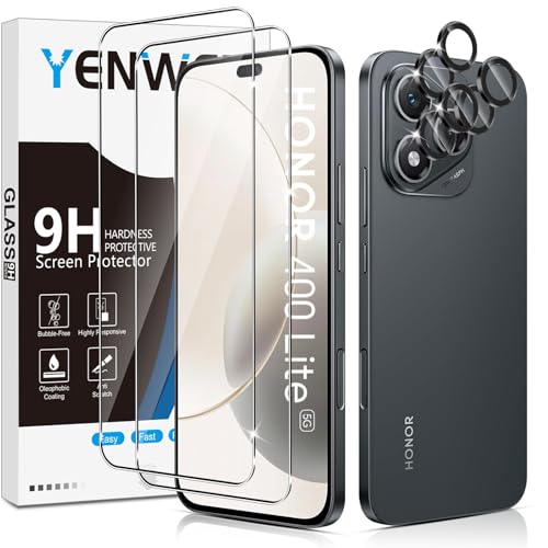 Yenwen Schutzfolie für Honor 400 Lite 5G für Panzerglas, 2 Stück Displayschutz mit 2 Stück Kameraschutz für Honor400 Lite, 9H Härte Schutzglas Handy Folie HD Klar Panzer Schutz Glas Yenwen Schutzfolie für Honor 400 Lite 5G für Panzerglas, 2 Stück Displayschutz mit 2 Stück Kameraschutz für Honor400 Lite, 9H Härte Schutzglas Handy Folie HD Klar Panzer Schutz Glas von Yenwen