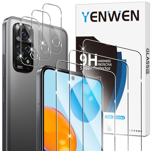 Yenwen Schutzfolie für Xiaomi Redmi Note 11 6.43", 3 Stück Panzer Schutz Glas mit 3 Stück Kameraschutz, 9H Härte Schutzglas Anti- Kratzer Handy Glas Folie HD Klar Displayfolie Yenwen Schutzfolie für Xiaomi Redmi Note 11 6.43", 3 Stück Panzer Schutz Glas mit 3 Stück Kameraschutz, 9H Härte Schutzglas Anti- Kratzer Handy Glas Folie HD Klar Displayfolie von Yenwen