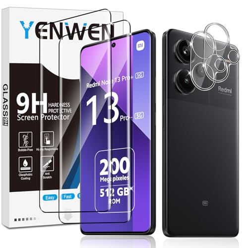 Yenwen Schutzfolie für Xiaomi Redmi Note 13 Pro Plus 5G für Panzerglas, 2 Stück Displayschutz mit 2 Stück Kameraschutz für Redmi Note 13 Pro+, 9H Härte Schutzglas Anti-Kratzer Glas Handy Folie HD Yenwen Schutzfolie für Xiaomi Redmi Note 13 Pro Plus 5G für Panzerglas, 2 Stück Displayschutz mit 2 Stück Kameraschutz für Redmi Note 13 Pro+, 9H Härte Schutzglas Anti-Kratzer Glas Handy Folie HD von Yenwen
