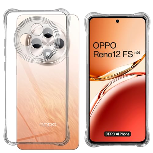 Yenwen Schutzhülle für OPPO Reno 12 F/Reno 12 FS Hülle, Case Ultra Transparent TPU Stoßfest, Silikon Cover Shock Absorption passt Kompatibel mit OPPO Reno12 FS Handyhülle Yenwen Schutzhülle für OPPO Reno 12 F/Reno 12 FS Hülle, Case Ultra Transparent TPU Stoßfest, Silikon Cover Shock Absorption passt Kompatibel mit OPPO Reno12 FS Handyhülle von Yenwen