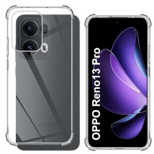 Yenwen Schutzhülle für OPPO Reno 13 Pro 5G Hülle, Case Ultra Transparent TPU Stoßfest, Silikon Cover Shock Absorption passt Handyhülle für OPPO Reno13 Pro Yenwen Schutzhülle für OPPO Reno 13 Pro 5G Hülle, Case Ultra Transparent TPU Stoßfest, Silikon Cover Shock Absorption passt Handyhülle für OPPO Reno13 Pro von Yenwen