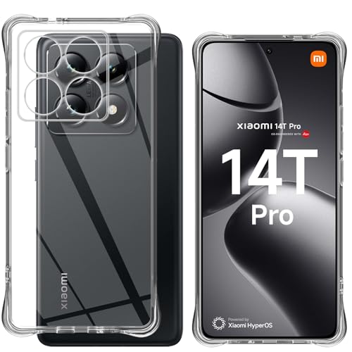 Yenwen Schutzhülle für Xiaomi 14T Pro 5G Hülle, Case Ultra Transparent TPU Stoßfest, Silikon Cover Shock Absorption passt Kompatibel mit Xiaomi Mi 14T Pro 5G Handyhülle Yenwen Schutzhülle für Xiaomi 14T Pro 5G Hülle, Case Ultra Transparent TPU Stoßfest, Silikon Cover Shock Absorption passt Kompatibel mit Xiaomi Mi 14T Pro 5G Handyhülle von Yenwen