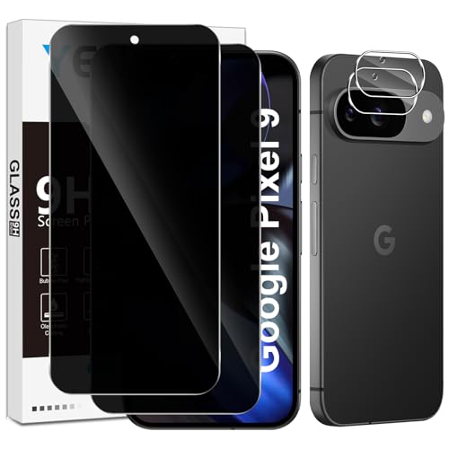 Yenwen Sichtschutzfolie für Google Pixel 9 für Panzerglas, 2 Stück Sichtschutz und 2 Stück Kameraschutz, 9H Härte Privacy Schutzfolie Folie Anti Spy Blickschutzfolie Yenwen Sichtschutzfolie für Google Pixel 9 für Panzerglas, 2 Stück Sichtschutz und 2 Stück Kameraschutz, 9H Härte Privacy Schutzfolie Folie Anti Spy Blickschutzfolie von Yenwen