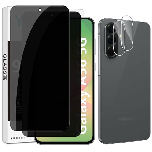 Yenwen Sichtschutzfolie für Samsung Galaxy A56 5G für Panzerglas, 2 Stück Sichtschutz und 2 Stück Kameraschutz, 9H Härte Privacy Schutzfolie Folie Anti Spy Blickschutzfolie Yenwen Sichtschutzfolie für Samsung Galaxy A56 5G für Panzerglas, 2 Stück Sichtschutz und 2 Stück Kameraschutz, 9H Härte Privacy Schutzfolie Folie Anti Spy Blickschutzfolie von Yenwen