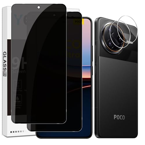 Yenwen Sichtschutzfolie für Xiaomi POCO F7 Pro / F7 Ultra 5G für Panzerglas, 2 Stück Sichtschutz und 2 Stück Kameraschutz, 9H Härte Privacy Schutzfolie Folie Anti Spy Blickschutzfolie Yenwen Sichtschutzfolie für Xiaomi POCO F7 Pro / F7 Ultra 5G für Panzerglas, 2 Stück Sichtschutz und 2 Stück Kameraschutz, 9H Härte Privacy Schutzfolie Folie Anti Spy Blickschutzfolie von Yenwen