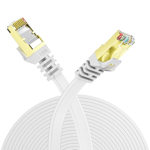 YesTXR LAN Kabel 10M,Cat 8 Ethernet Kabel 40Gbps 2000MHz S/FTP RJ45 Hochgeschwindigkeit Netzwerkkabel für PS5 Router Modem TV Switch Laptop YesTXR LAN Kabel 10M,Cat 8 Ethernet Kabel 40Gbps 2000MHz S/FTP RJ45 Hochgeschwindigkeit Netzwerkkabel für PS5 Router Modem TV Switch Laptop von YesTXR
