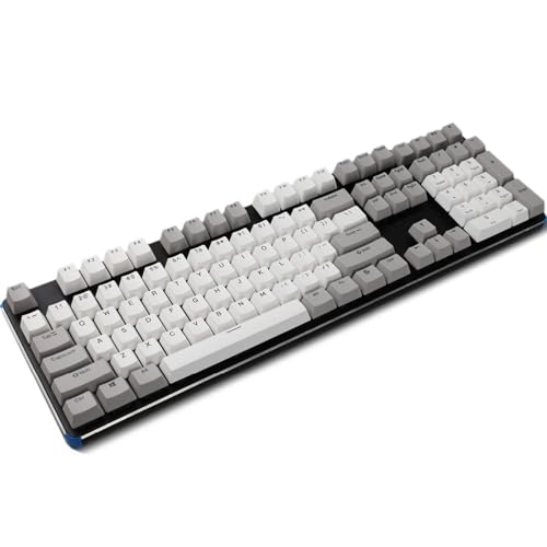 Passen Sie Ihre mechanische Tastatur mit OEM-Tastenkappen mit 104 Tasten an, glattes und komfortables Tippen, ästhetisches Design, zweifarbiges Design von Yeselino