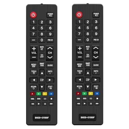 Yesimola 2 Stück Universal Fernbedienung für Samsung Smart TV,Kompatibel mit Alle Samsung Fernseher Original,Fernbedienung Universal für BN59-01199F Samsung,für AA59-00786A AA59-00602A BN59-01247A Yesimola 2 Stück Universal Fernbedienung für Samsung Smart TV,Kompatibel mit Alle Samsung Fernseher Original,Fernbedienung Universal für BN59-01199F Samsung,für AA59-00786A AA59-00602A BN59-01247A von Yesimola