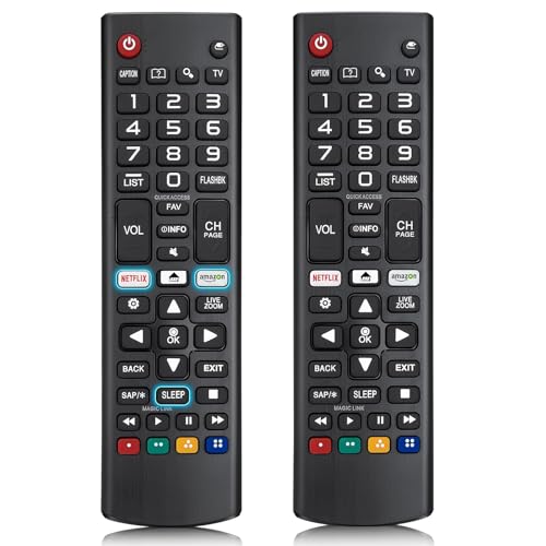 Yesimola 2Pack Universal für LG Fernbedienung Smart TV,Fernbedienung für LG,Geeignet für Alle Original LG Fernseher AKB75095308 AKB75095307 AKB73715601 Yesimola 2Pack Universal für LG Fernbedienung Smart TV,Fernbedienung für LG,Geeignet für Alle Original LG Fernseher AKB75095308 AKB75095307 AKB73715601 von Yesimola