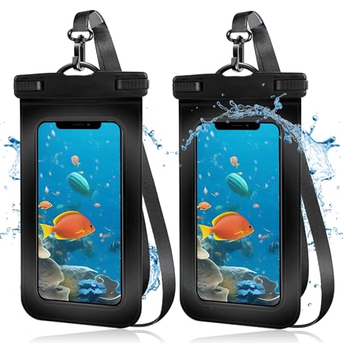 Yesimola wasserdichte Handyhülle,6,8 Zoll IPX8 Unterwasser Handyhülle, Waterproof Phone Case für iPhone 16 15 14 13 12 Pro Max, Sumsung, Smartphone bis zu 7 Zoll von Yesimola