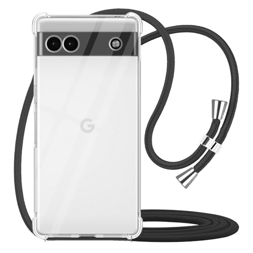 YESPURE Schutzhülle für Google Pixel 6a mit Umhängeband, verstellbare Kordel, Nacken- und Schulterriemen, transparent, strapazierfähig, weich, schmale Passform, stoßfeste Handyhülle für Frauen YESPURE Schutzhülle für Google Pixel 6a mit Umhängeband, verstellbare Kordel, Nacken- und Schulterriemen, transparent, strapazierfähig, weich, schmale Passform, stoßfeste Handyhülle für Frauen von Yespure