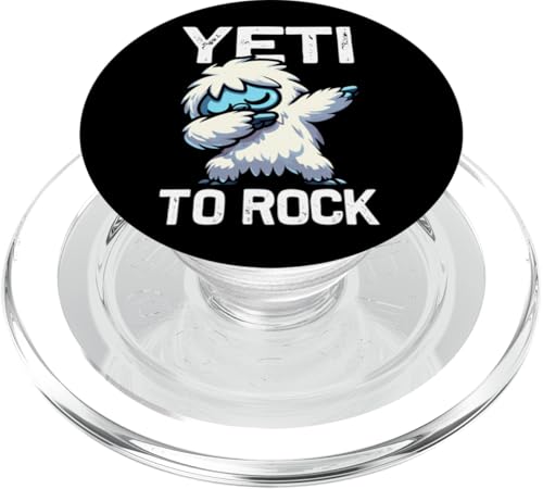 Süßer Dabbing Yeti Lustiger Yeti zum Rocken PopSockets PopGrip für MagSafe von Yeti To Rock Tees