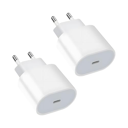 2 Pack USB C Stecker Netzteil,20W USBC Adapter Ladegerät für Smartphones, Tablets, USB C Geräte, Schnellladegerät mit 2 Meter Kabel 2 Pack USB C Stecker Netzteil,20W USBC Adapter Ladegerät für Smartphones, Tablets, USB C Geräte, Schnellladegerät mit 2 Meter Kabel von Yewseas