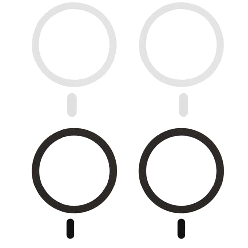 4 Stück Universal Magnet Ring Aufkleber, Kompatibel mit Ring, Kompatibel mit Kabellosem Laden und Zubehör, Optimierte Ladefunktion für Gerätehüllen, Einfache Installation, Schwarz und Weiß 4 Stück Universal Magnet Ring Aufkleber, Kompatibel mit Ring, Kompatibel mit Kabellosem Laden und Zubehör, Optimierte Ladefunktion für Gerätehüllen, Einfache Installation, Schwarz und Weiß von Yewseas