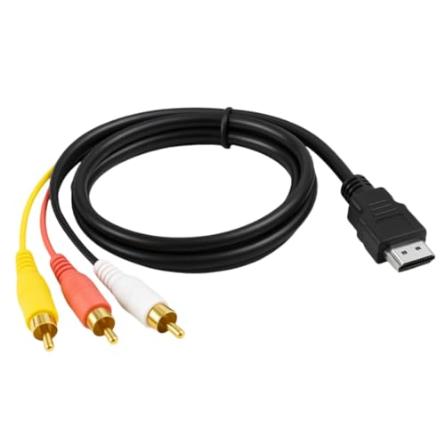 HDMI auf Cinch Kabel Audio 1,5m, RCA auf HD MI, Konverter für Player zu Fernseher, High Definition Video- und Audioübertragung für Geräte ohne HDMI-Schnittstelle, Einfache Plug-and-Play Nutzung HDMI auf Cinch Kabel Audio 1,5m, RCA auf HD MI, Konverter für Player zu Fernseher, High Definition Video- und Audioübertragung für Geräte ohne HDMI-Schnittstelle, Einfache Plug-and-Play Nutzung von Yewseas