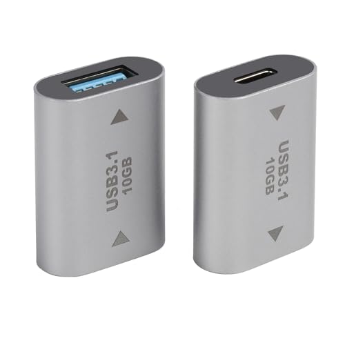 Yewseas 2 PCS 10Gbps USB C Buchse auf USB Buchse Adapter 3.1, USB 3.1 A auf USB Typ C OTG Adapter für USB 3.0, Unterstützt Video und Audio für Tablets und Hubs, Kompakt und langlebig Yewseas 2 PCS 10Gbps USB C Buchse auf USB Buchse Adapter 3.1, USB 3.1 A auf USB Typ C OTG Adapter für USB 3.0, Unterstützt Video und Audio für Tablets und Hubs, Kompakt und langlebig von Yewseas