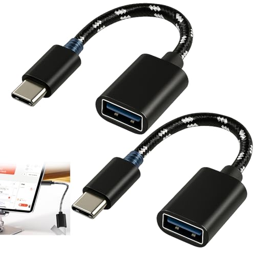 Yewseas 2 Stück USB C Adapter, 2 Stücke OTG Typ C auf 3.0 Tablets, Smartphones mit USB-C Anschluss, Schnellere Datenübertragung und Unterstützung für Externe Geräte, Tastaturen Yewseas 2 Stück USB C Adapter, 2 Stücke OTG Typ C auf 3.0 Tablets, Smartphones mit USB-C Anschluss, Schnellere Datenübertragung und Unterstützung für Externe Geräte, Tastaturen von Yewseas