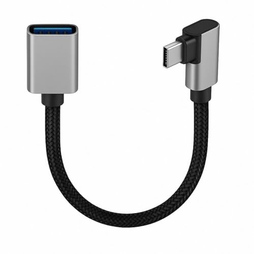 Yewseas USB C auf USB 3.0 Adapter, usb C Kabel Winkel, 90-Grad OTG Adapterkabel für C auf A, Schnell-Datenübertragung, Kompatibel mit Smartphones, Laptops, und Geräten, Elbow Yewseas USB C auf USB 3.0 Adapter, usb C Kabel Winkel, 90-Grad OTG Adapterkabel für C auf A, Schnell-Datenübertragung, Kompatibel mit Smartphones, Laptops, und Geräten, Elbow von Yewseas