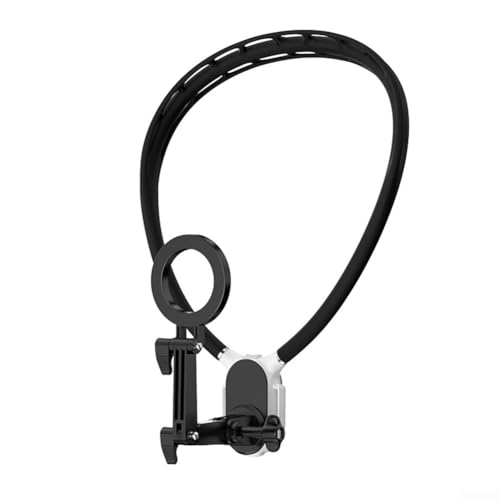 Yhenlovtt Magnetische Hals-Halterung, kompatibel mit allen SmartFor Handys und Action-Kameras, Hand-Design, Schwarz von Yhenlovtt