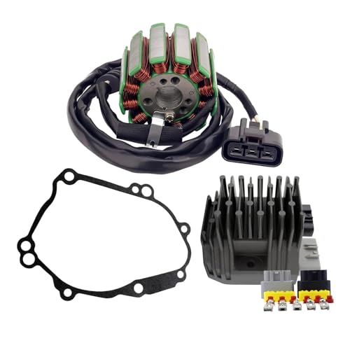Magneto Stator Spule & Spannung Gleichrichter & Dichtung Genrator Abdeckung for YMH YZF-R1 2002-2003 2007-2008 FZ1-N FZ1-S FZ8-S 5VY-819 Zubehör(For 2007-2008) von YhfAbd