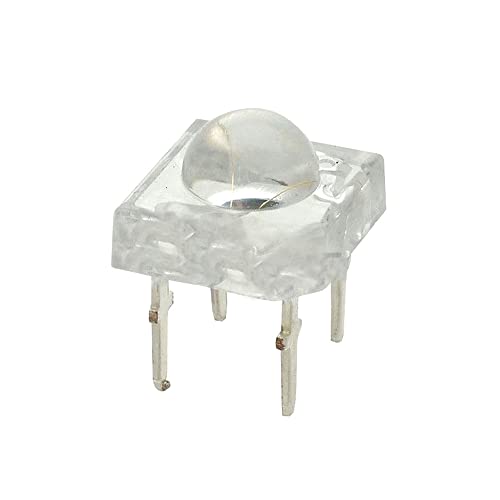 10pcs 5mm F5 Piranha LED Clear LED-Dioden-Leuchtdioden 4-Pins,White von Yhloubb