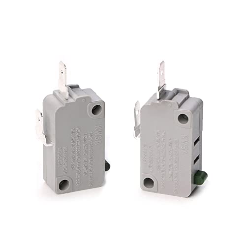 2pcs 125 V/250 V 16a 0,75n Normalerweise öffnen KW3A Mikrowellen -Ofen -Tür -Mikroschalter 3x1.6x1cm von Yhloubb