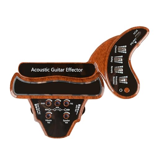 Tonabnehmer - Gitarren - Piezo-Wandler Für Akustikgitarre, Akustikgitarren-Tonabnehmer Ausgezeichneter Mikrofon-Tonabnehmer Mit Effekt, Elektro Chorus Delay Reverb Effektor Tonabnehmer - Gitarren - Piezo-Wandler Für Akustikgitarre, Akustikgitarren-Tonabnehmer Ausgezeichneter Mikrofon-Tonabnehmer Mit Effekt, Elektro Chorus Delay Reverb Effektor von Yhsioaklo