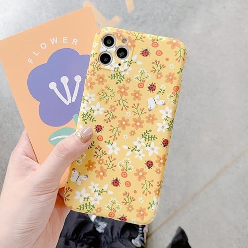 Yhsvie Handyhülle für iPhone 12 Ultra Dünn Hülle mit Blume Muster Aesthetic Süßes Frauen Mädchen Stoßfest Schutzhülle Weich Slim Silikon TPU Bumper Case Kratzfest Kameraschutz Cover-Gelb Yhsvie Handyhülle für iPhone 12 Ultra Dünn Hülle mit Blume Muster Aesthetic Süßes Frauen Mädchen Stoßfest Schutzhülle Weich Slim Silikon TPU Bumper Case Kratzfest Kameraschutz Cover-Gelb von Yhsvie