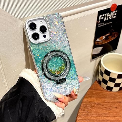 Yhsvie Handyhülle für iPhone 13 pro max Magnetische Hülle mit Ständer Glitzer Treibsand Transparent Schutzhülle Bling Diamant Slim Stoßfest Case Glitter Quicksand Dünn Soft TPU Silikon Cover-Grün Yhsvie Handyhülle für iPhone 13 pro max Magnetische Hülle mit Ständer Glitzer Treibsand Transparent Schutzhülle Bling Diamant Slim Stoßfest Case Glitter Quicksand Dünn Soft TPU Silikon Cover-Grün von Yhsvie