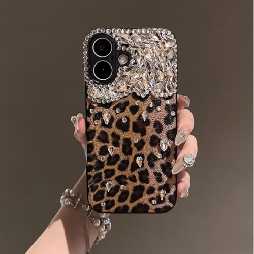 Yhsvie Handyhülle für iPhone 15 pro Glitzer Hülle, Aesthetic Leopard Leder Handyhülle Bling Luxuriös Diamant Case Leoparden Stoßfest Schutzhülle Dünn TPU Bumper Cover für Mädchen Frauen,Braun Yhsvie Handyhülle für iPhone 15 pro Glitzer Hülle, Aesthetic Leopard Leder Handyhülle Bling Luxuriös Diamant Case Leoparden Stoßfest Schutzhülle Dünn TPU Bumper Cover für Mädchen Frauen,Braun von Yhsvie