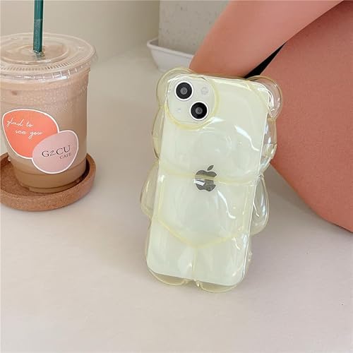 Yhsvie Handyhülle für iPhone 16 Plus Hülle Bärenform Silikon Schutzhülle Mädchen Transparent Slim Case Crystal Klar Frauen Dünn TPU Bumper Kratzfest Stoßfest Cover für iPhone 16 Plus-Gelb Yhsvie Handyhülle für iPhone 16 Plus Hülle Bärenform Silikon Schutzhülle Mädchen Transparent Slim Case Crystal Klar Frauen Dünn TPU Bumper Kratzfest Stoßfest Cover für iPhone 16 Plus-Gelb von Yhsvie