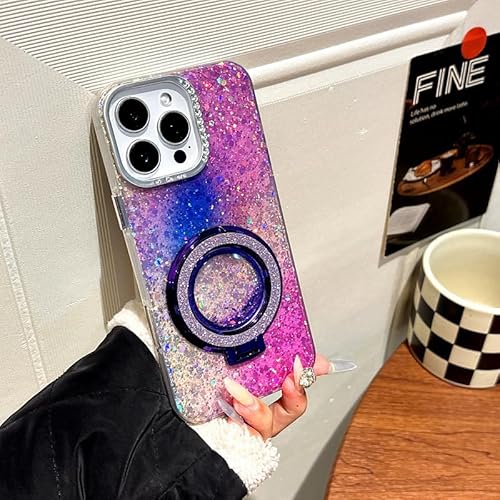 Yhsvie Handyhülle für iPhone 16 Plus Magnetische Hülle mit Ständer Glitzer Treibsand Transparent Schutzhülle Bling Diamant Slim Stoßfest Case Glitter Quicksand Dünn Soft TPU Silikon Cover-Lila Yhsvie Handyhülle für iPhone 16 Plus Magnetische Hülle mit Ständer Glitzer Treibsand Transparent Schutzhülle Bling Diamant Slim Stoßfest Case Glitter Quicksand Dünn Soft TPU Silikon Cover-Lila von Yhsvie