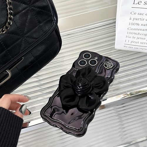 Yhsvie Handyhülle für iPhone 16 Plus Silikon Hülle,Leder Blume Stoßfest Schutzhülle Wellig Wellenform TPU Bumper Case Aesthetic Blumen Mädchen Frauen Hülle Kratzfest Kameraschutz Cover,Schwarz Yhsvie Handyhülle für iPhone 16 Plus Silikon Hülle,Leder Blume Stoßfest Schutzhülle Wellig Wellenform TPU Bumper Case Aesthetic Blumen Mädchen Frauen Hülle Kratzfest Kameraschutz Cover,Schwarz von Yhsvie