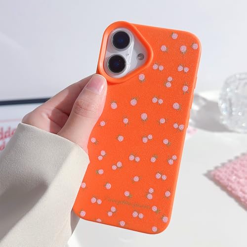 Yhsvie Handyhülle für iPhone 16 Ultra Dünne Hülle Mädchen Aesthetic Blume Muster Schutzhülle Stoßfest Weiche Silikon Case TPU Kratzfest Anti-Fingerabdruck Cover für iPhone 16-Orange Yhsvie Handyhülle für iPhone 16 Ultra Dünne Hülle Mädchen Aesthetic Blume Muster Schutzhülle Stoßfest Weiche Silikon Case TPU Kratzfest Anti-Fingerabdruck Cover für iPhone 16-Orange von Yhsvie