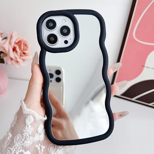 Yhsvie Hülle für iPhone 12 pro Ultra Dünn Handyhülle Mädchen Wellen Form Hülle mit Spiegel Make-up Weich TPU Silikon Case Stoßfeste Kratzfest Schutzhülle Anti-Drop Kameraschutz Cover-Schwarz Yhsvie Hülle für iPhone 12 pro Ultra Dünn Handyhülle Mädchen Wellen Form Hülle mit Spiegel Make-up Weich TPU Silikon Case Stoßfeste Kratzfest Schutzhülle Anti-Drop Kameraschutz Cover-Schwarz von Yhsvie
