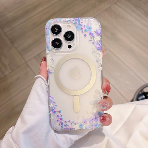Yhsvie Magnetisch Hülle für iPhone 14 Ultra Dünn Handyhülle Transparent Blumen Muster Hülle Hard PC Case Klare Anti-Fingerabdruck Cover Slim TPU Bumper Kratzfest Stoßfest Schutzhülle,Blume 08 Yhsvie Magnetisch Hülle für iPhone 14 Ultra Dünn Handyhülle Transparent Blumen Muster Hülle Hard PC Case Klare Anti-Fingerabdruck Cover Slim TPU Bumper Kratzfest Stoßfest Schutzhülle,Blume 08 von Yhsvie