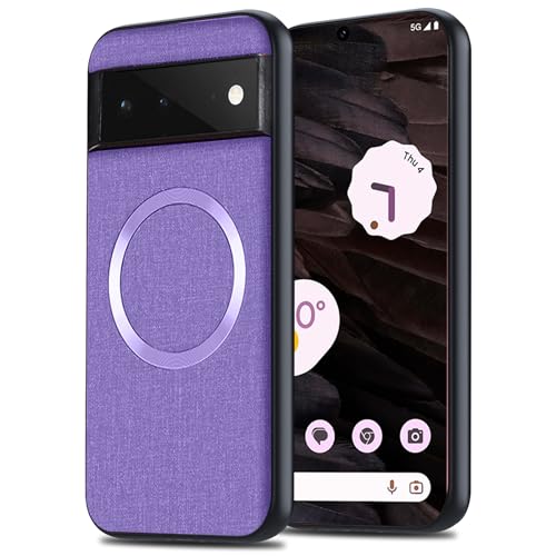 Yhsvie Magnetische Handyhülle für Google Pixel 6 Hülle 6.4” kompatibel mit MagSafe, Dünn Anti-Fingerabdruck Schutzhülle Stoßfeste Case Cover für Pixel 6 5G mit TPU Bumper für Autohalterung Lila Yhsvie Magnetische Handyhülle für Google Pixel 6 Hülle 6.4” kompatibel mit MagSafe, Dünn Anti-Fingerabdruck Schutzhülle Stoßfeste Case Cover für Pixel 6 5G mit TPU Bumper für Autohalterung Lila von Yhsvie