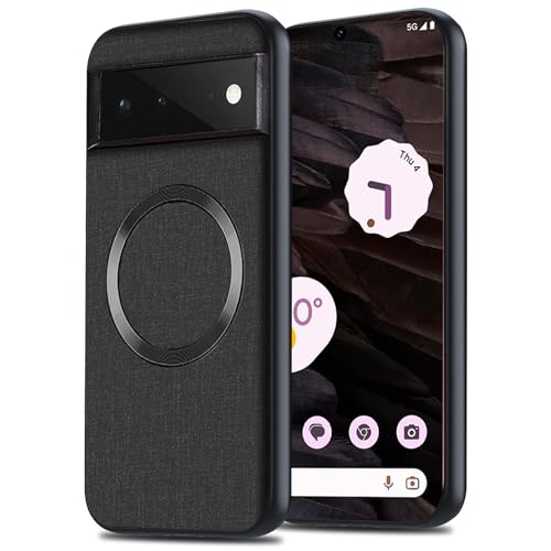 Yhsvie Magnetische Handyhülle für Google Pixel 6A Hülle 6.1” kompatibel mit MagSafe, Dünn Anti-Fingerabdruck Schutzhülle Stoßfeste Case Cover für Pixel 6A 5G mit TPU Bumper für Autohalterung Schwarz Yhsvie Magnetische Handyhülle für Google Pixel 6A Hülle 6.1” kompatibel mit MagSafe, Dünn Anti-Fingerabdruck Schutzhülle Stoßfeste Case Cover für Pixel 6A 5G mit TPU Bumper für Autohalterung Schwarz von Yhsvie