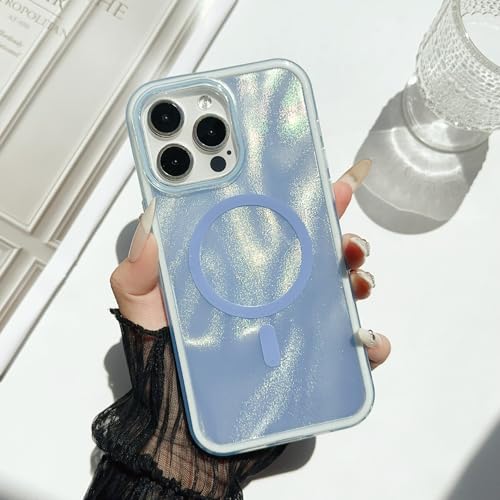 Yhsvie Magnetische für iPhone 16 pro max Hülle Ultra Dünn Glitzer Silikon Handyhülle Weich TPU Stoßfest Schutzhülle Bling Treibsand Case für Frauen Mädchen Glitter Kratzfest Slim Bumper Cover,Blau Yhsvie Magnetische für iPhone 16 pro max Hülle Ultra Dünn Glitzer Silikon Handyhülle Weich TPU Stoßfest Schutzhülle Bling Treibsand Case für Frauen Mädchen Glitter Kratzfest Slim Bumper Cover,Blau von Yhsvie