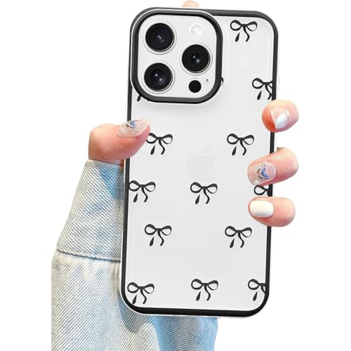 Yhsvie Transparent Handyhülle für iPhone 13 pro Silikon Hülle,Niedliche Schleifen Case Clear Dünn TPU Bumper Cover iPhone 13 pro Stoßfest Kratzfest Schutzhülle für Mädchen Frauen -Schwarz Yhsvie Transparent Handyhülle für iPhone 13 pro Silikon Hülle,Niedliche Schleifen Case Clear Dünn TPU Bumper Cover iPhone 13 pro Stoßfest Kratzfest Schutzhülle für Mädchen Frauen -Schwarz von Yhsvie