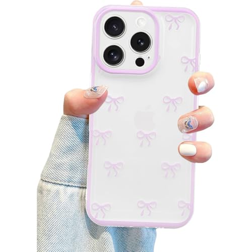 Yhsvie Transparent Handyhülle für iPhone 14 pro max Silikon Hülle,Niedliche Schleifen Case Clear Dünn TPU Bumper Cover iPhone 14 pro max Stoßfest Kratzfest Schutzhülle für Mädchen Frauen -Lila Yhsvie Transparent Handyhülle für iPhone 14 pro max Silikon Hülle,Niedliche Schleifen Case Clear Dünn TPU Bumper Cover iPhone 14 pro max Stoßfest Kratzfest Schutzhülle für Mädchen Frauen -Lila von Yhsvie