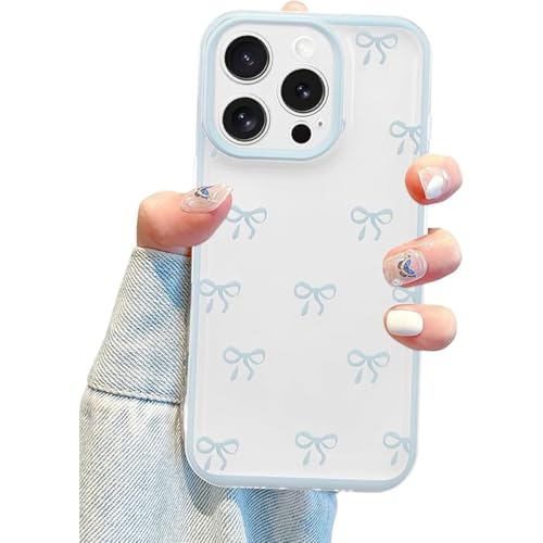 Yhsvie Transparent Handyhülle für iPhone 15 pro Silikon Hülle,Niedliche Schleifen Case Clear Dünn TPU Bumper Cover iPhone 15 pro Stoßfest Kratzfest Schutzhülle für Mädchen Frauen -Blau Yhsvie Transparent Handyhülle für iPhone 15 pro Silikon Hülle,Niedliche Schleifen Case Clear Dünn TPU Bumper Cover iPhone 15 pro Stoßfest Kratzfest Schutzhülle für Mädchen Frauen -Blau von Yhsvie