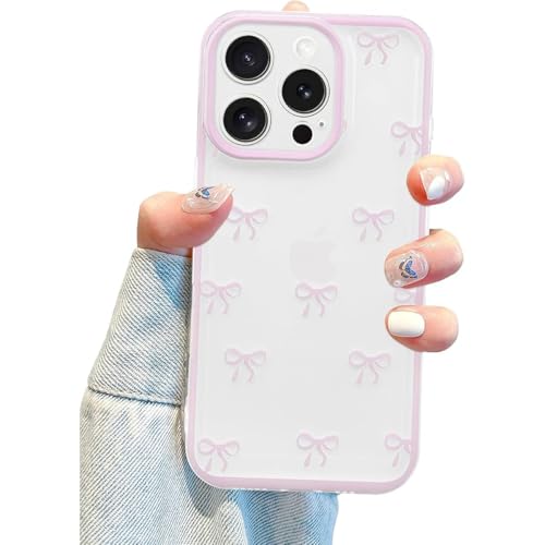 Yhsvie Transparent Handyhülle für iPhone 16 pro Silikon Hülle,Niedliche Schleifen Case Clear Dünn TPU Bumper Cover iPhone 16 pro Stoßfest Kratzfest Schutzhülle für Mädchen Frauen -Rosa Yhsvie Transparent Handyhülle für iPhone 16 pro Silikon Hülle,Niedliche Schleifen Case Clear Dünn TPU Bumper Cover iPhone 16 pro Stoßfest Kratzfest Schutzhülle für Mädchen Frauen -Rosa von Yhsvie