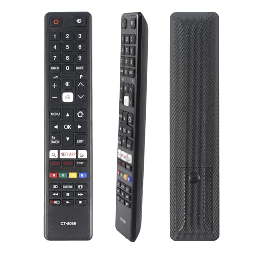 CT-8069 Fernbedienung Ersatz für Toshiba TV 24D3753DB 24SW763DB 24W3753DB 28W3753DB 32D3653DB 32L3753DB 32W3753DB 40L3653DB 43L3653DB 43U5766DB von YiBiChin