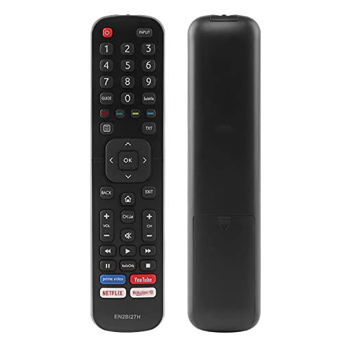 EN2BI27H Fernbedienung für Hisense 4K UHD TV, Kompatibel mit H32BE5500 H40BE5500 H43B7500UK H50B7500UK H43B7500 H55B7300 H65B7300 H43B7100 - Mit Hot Keys: Prime Video, YouTube, Netflix, Rakuten TV von YiBiChin