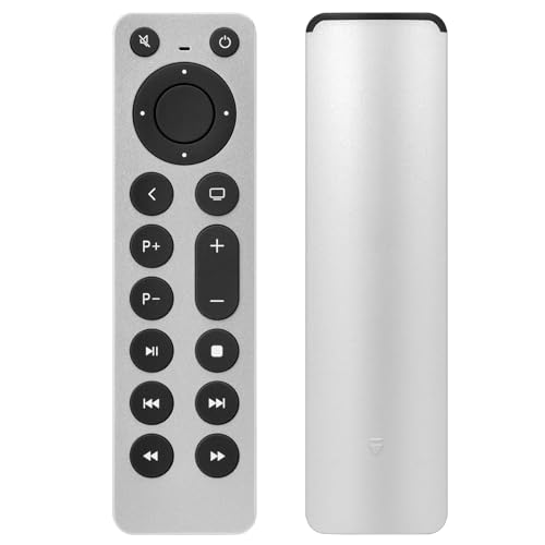 Ersatz-Fernbedienung für Apple TV 4K/HD, 1., 2., 3., 4., 5., A1294/A1218/MA711 A1378/MC572 A1427/MD199 A1625/MGY52/MLNC2 A1842/MQD22/MP7P2, für Apple TV Box, für Mac Dock-Musiksystem von YiBiChin
